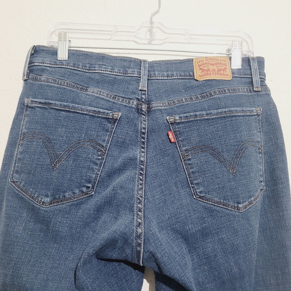 Levi’s Classic Bootcut Jeans Women’s Size 8 Blue Stretch Denim W29 L30 - Picture 5 of 13